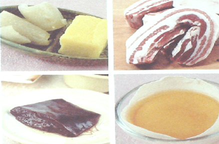畜肉類(lèi)、動(dòng)物油類(lèi)物食物